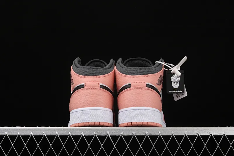 All categories Air Jordan Jordan series basketball shoes Air Jordan 1 Mid Air Jordan 1 Mid "Pink Quartz" AJ1 Joe 1 pink quartz first layer Chinese basketball shoes 555112-603